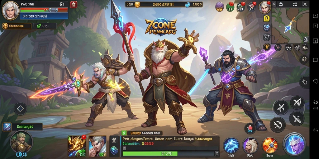 Screenshot gameplay <strong>7CONE</strong> menampilkan petualangan seru dalam dunia MMORPG.