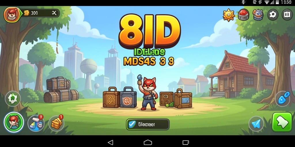Tampilan gameplay <strong>8ID</strong> dengan elemen Idle yang menarik.
