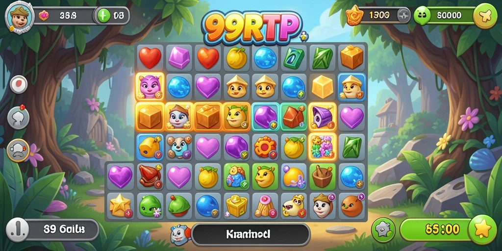 Tampilan gameplay 99RTP yang seru dan penuh warna.