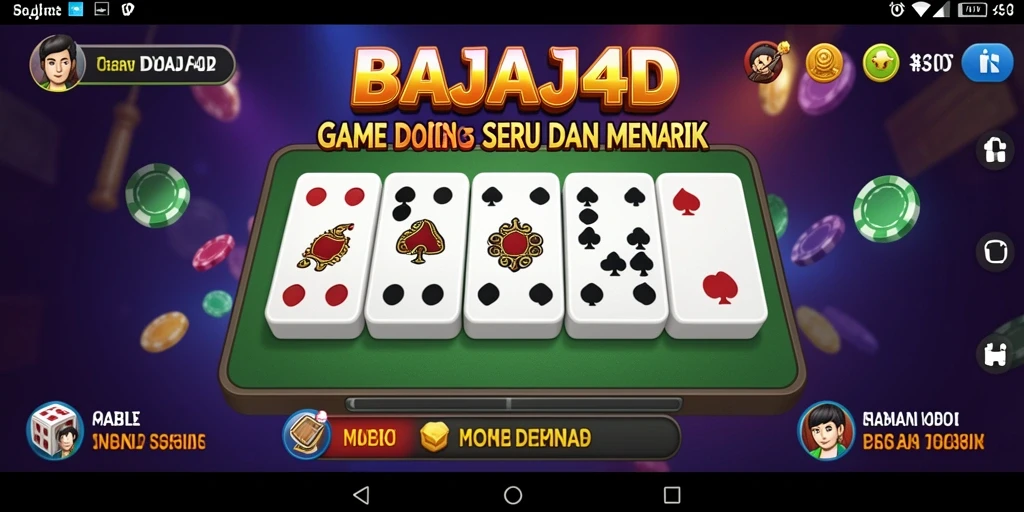 Tampilan utama gameplay <strong>BAJAJ4D</strong> dengan suasana permainan domino yang menarik.