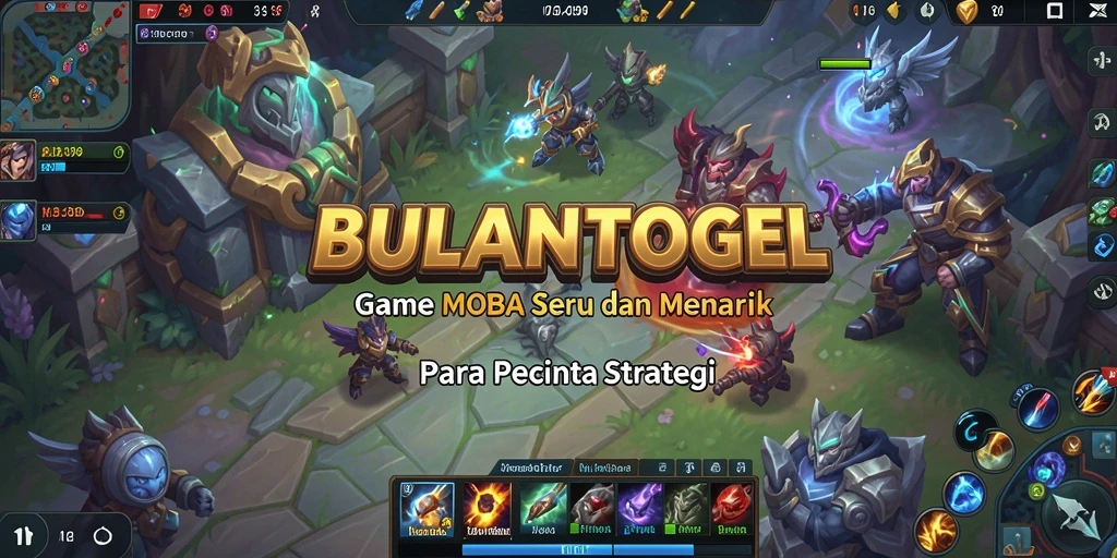 Tampilan gameplay MOBA <strong>BULANTOGEL</strong> yang menegangkan dan strategis.