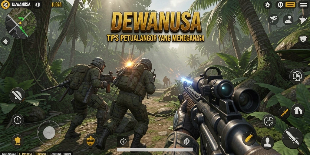Tangkapan layar dari gameplay DEWANUSA memperlihatkan aksi menegangkan dalam pertempuran.