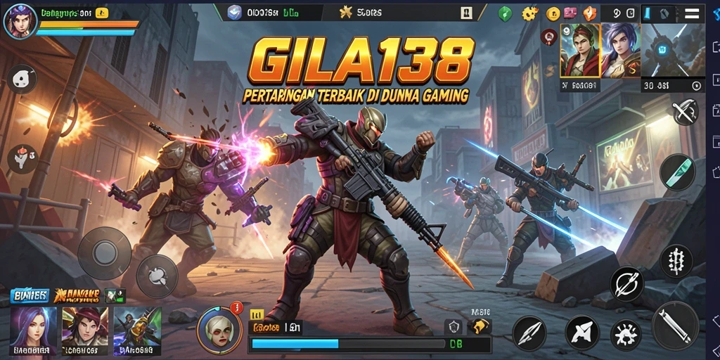 Screenshot GILA138 menampilkan aksi pertarungan yang intens dan karakter-karakter menarik.