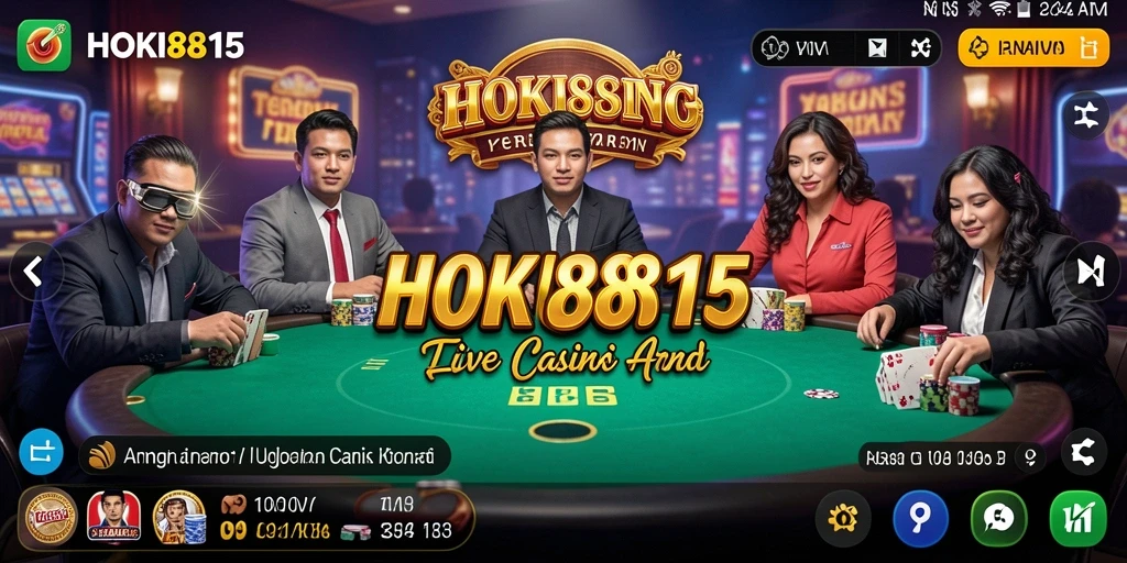 Tampilan gameplay HOKI8815 yang seru di Live Casino.
