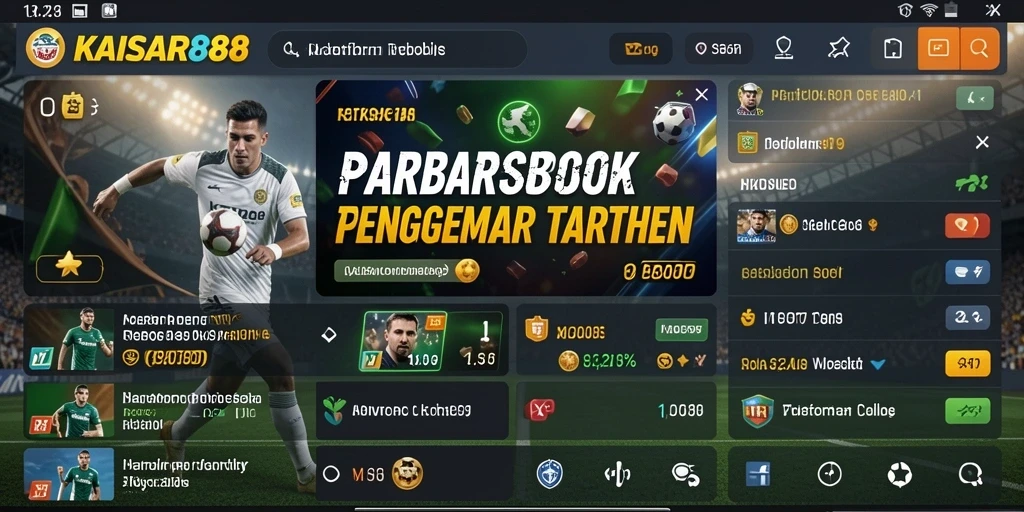 Tampilan menarik dari gameplay KAISAR888 dalam taruhan olahraga.