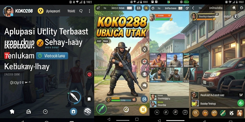 Tampilan utama KOKO288 yang menunjukkan berbagai fitur Utility.