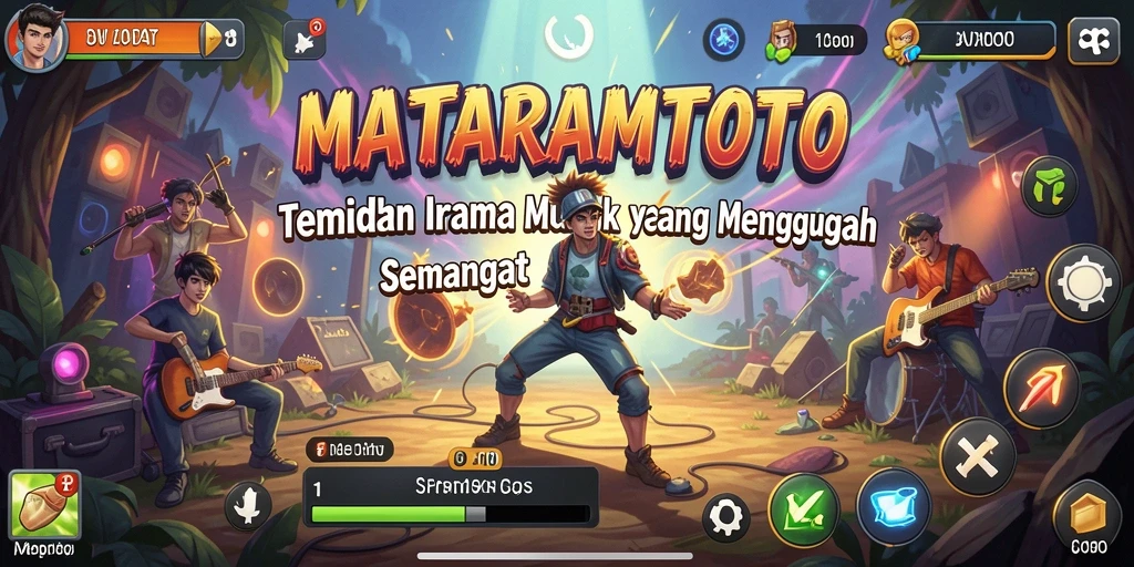 Tampilan gameplay menarik dari MATARAMTOTO dengan musik yang menggugah.