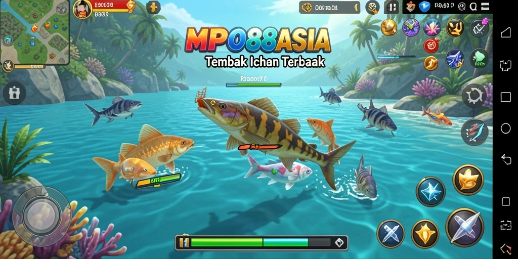 Tampilan gameplay seru Tembak Ikan di MPO88ASIA.