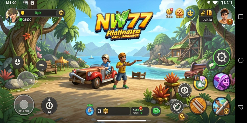Screenshot gameplay NV77 yang seru dan menarik.