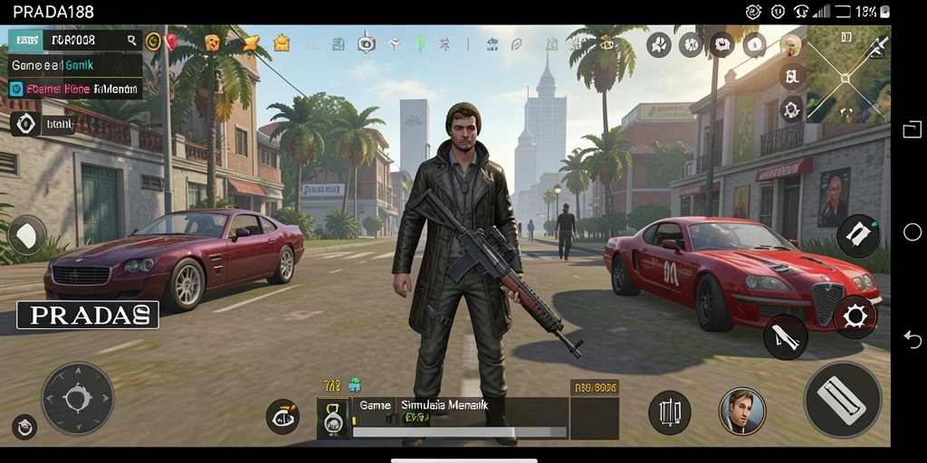 Menampilkan gameplay simulasi menyenangkan di PRADA188.