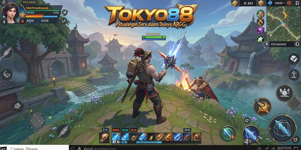 Tangkapan layar gameplay <strong>TOKYO88</strong> yang menunjukkan pertarungan seru dan karakter yang dinamis.