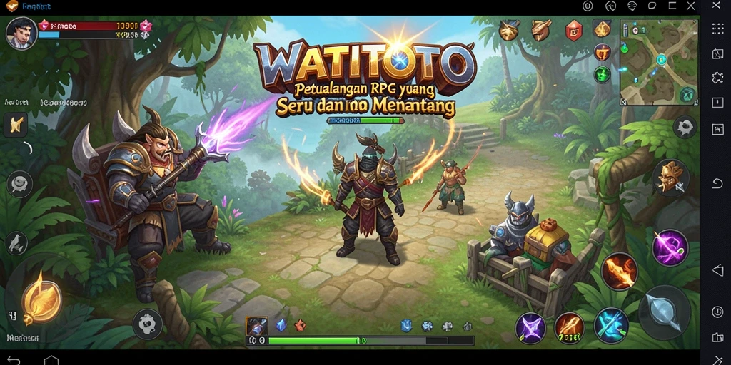 Gameplay menegangkan dalam WATITOTO dengan pertarungan yang seru.